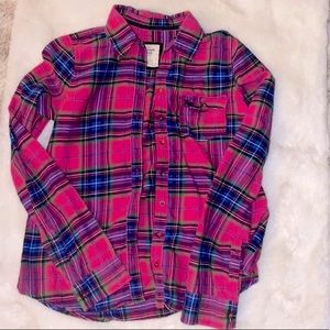 Abercrombie & Fitch Pink Flannel